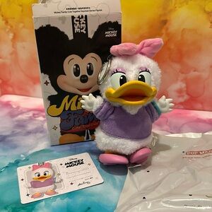 Mickey Family Pop Mart Daisy Plush Keychain